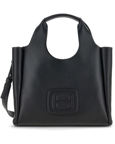 Hogan H-bag Logo Bag - Black