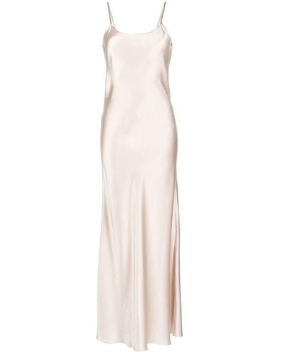 Voz Liquid Silk Slip Dress - White