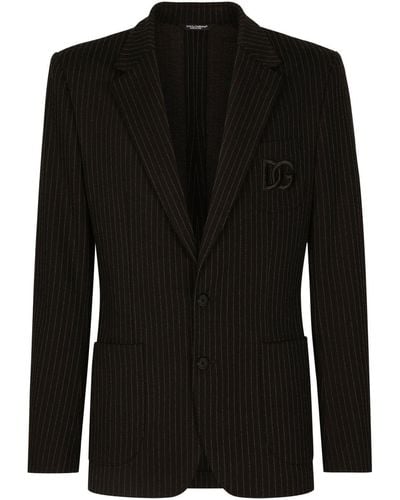 Dolce & Gabbana ポルトフィーノ ストライプ ジャケット - ブラック