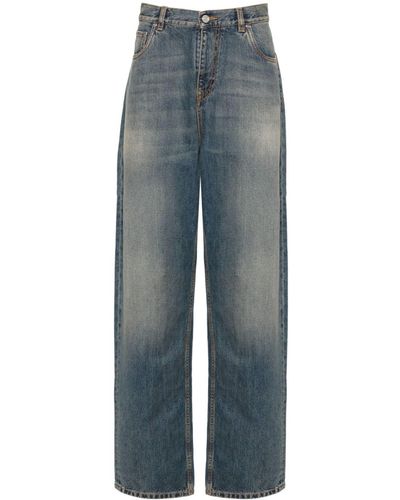 Etro Halbhohe Wide-Leg-Jeans - Blau
