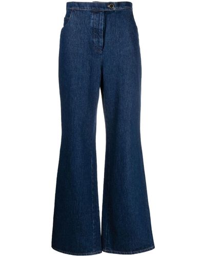 Giuliva Heritage High-waisted Flared Pants - Blue