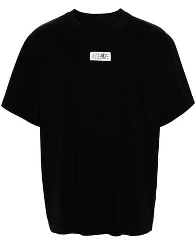 MM6 by Maison Martin Margiela Camiseta con parche de números - Negro