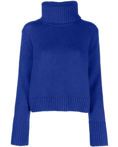 Polo Ralph Lauren Roll-neck Wool Blend Sweater - Blue