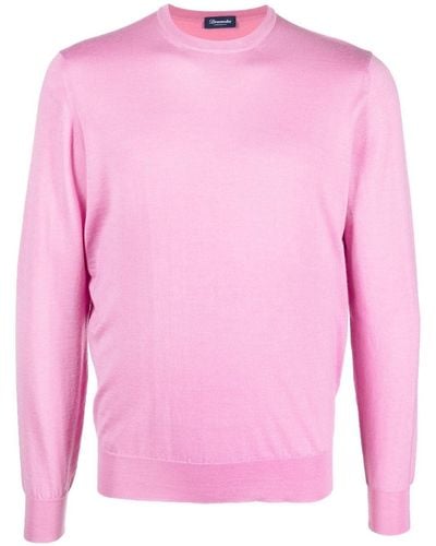 Drumohr Pullover mit Rundhalsausschnitt - Pink