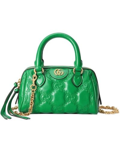 Gucci GG Matelassé Tote Bag - Green