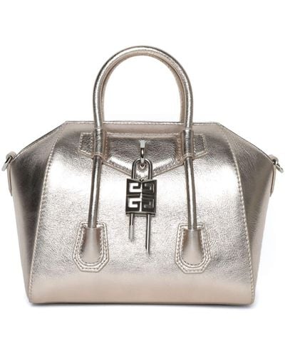 Givenchy Mini Antigona Lock Shoulder Bag - White