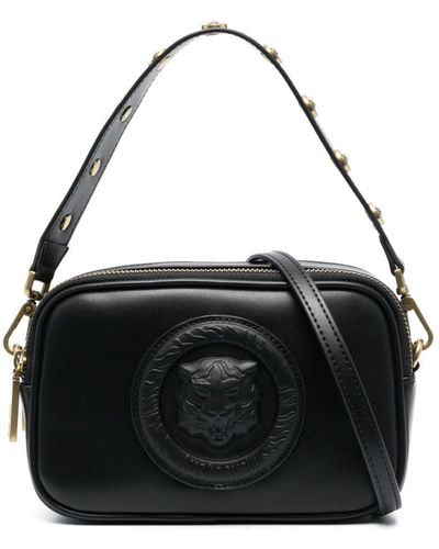 Just Cavalli Handbag With Logo - Black