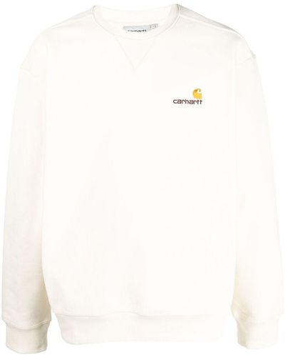 Carhartt Sweater Met Geborduurd Logo - Wit