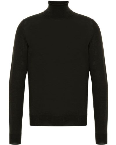 Dell'Oglio Roll-neck Merino-wool Sweater - Black