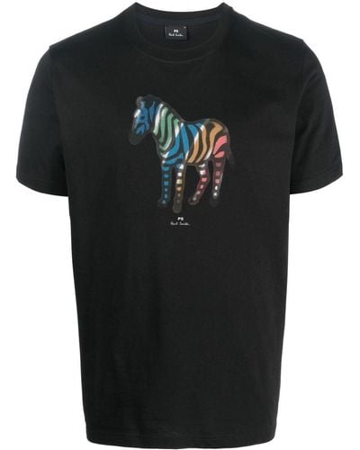 PS by Paul Smith Graphic Print T-shirt - Black