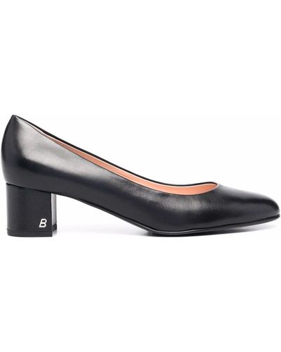 Bally Pointed Heeled Leather Court Shoes - Black