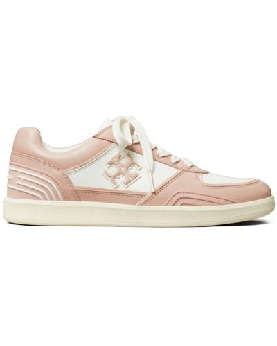 Tory Burch Clover Court Paneled Sneakers - Pink