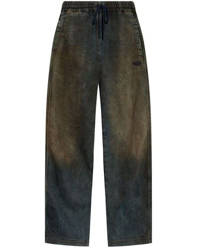 DIESEL D-martians Distressed Track Trousers - Blue