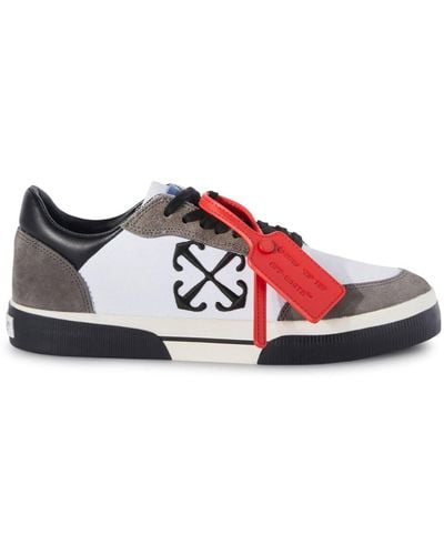 Off-White c/o Virgil Abloh Off- Low Vulcanized Sneakers - Red