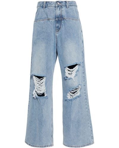 FIVE CM Lockere Low-Rise-Jeans - Blau