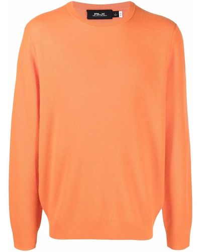 Polo Ralph Lauren Kaschmirpullover mit Rundhalsausschnitt - Orange