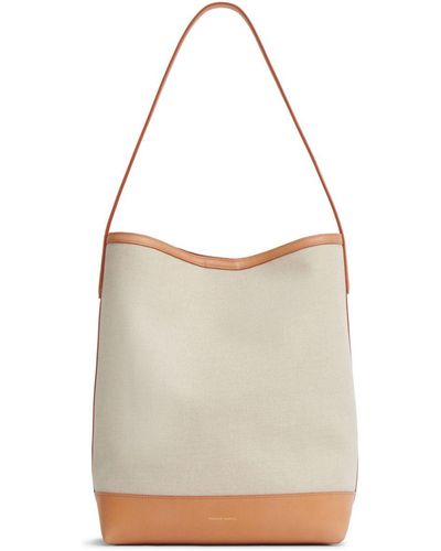 Mansur Gavriel Everyday Cabas Leren Shopper - Naturel