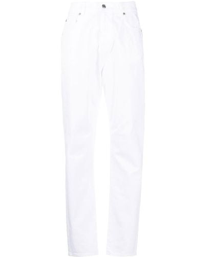 Iceberg Gerade High-Waist-Jeans - Weiß