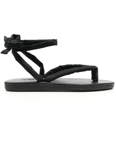 Ancient Greek Sandals Sandalias acolchadas con cordones - Negro