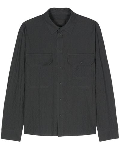 Neil Barrett Crinkled cotton shirt - Nero