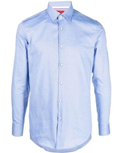 HUGO Koey Cotton Shirt - Blue