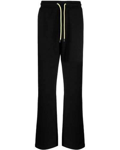 Karl Lagerfeld Pantalones de chándal con franjas del logo - Negro