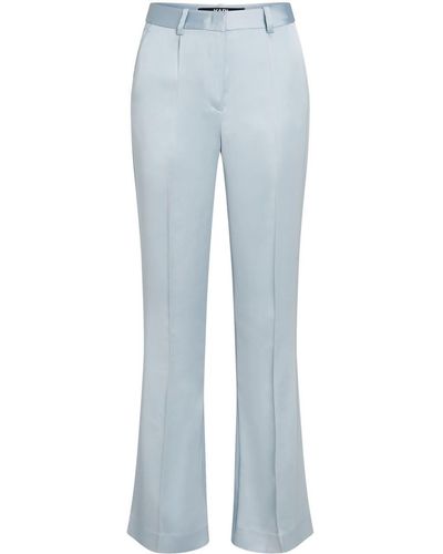 Karl Lagerfeld Pantalones de vestir satinados - Azul