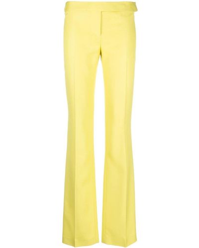 Stella McCartney Pantalones de vestir rectos - Amarillo