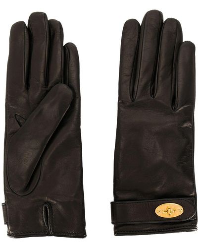 Mulberry Darley Plain Gloves - Black
