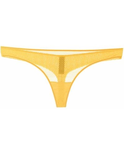 Marlies Dekkers Lady Leaf Butterfly Thong - Yellow