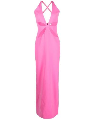 Monot Maxikleid mit Cut-Outs - Pink