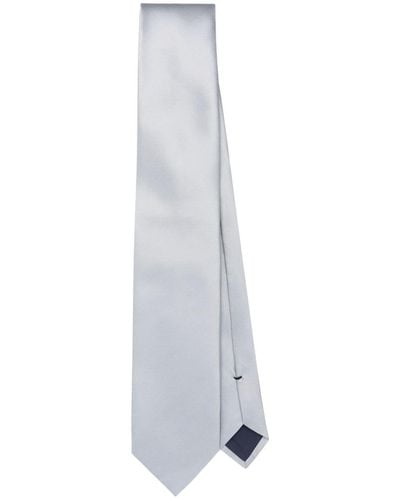 Tom Ford Stripe-pattern Silk Tie - White