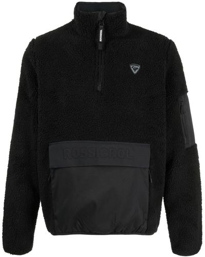 Rossignol Logo-patch Fleece Sweatshirt - Black