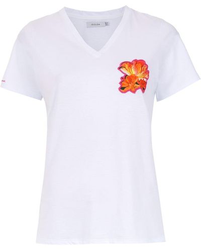 Isolda Outubro Rosa T-shirt - White