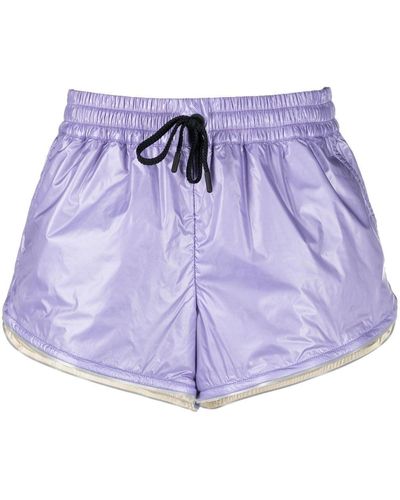 3 MONCLER GRENOBLE Pantalones cortos de chándal con cordones - Morado