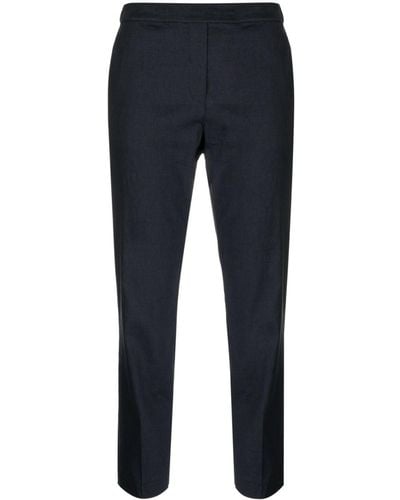 Theory Mid-rise Cropped Trousers - Blue