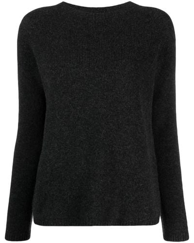 Max Mara Crew-neck Knitted Sweater - Black