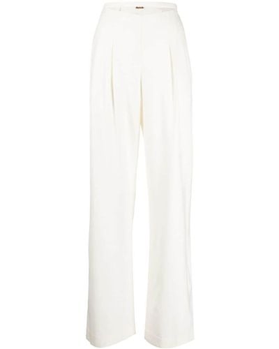 Cult Gaia Pantalones Tasha anchos con abertura - Blanco