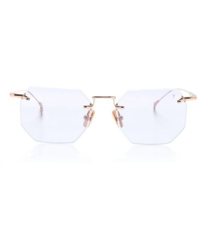Eyepetizer Panthere Rimless Sunglasses - White