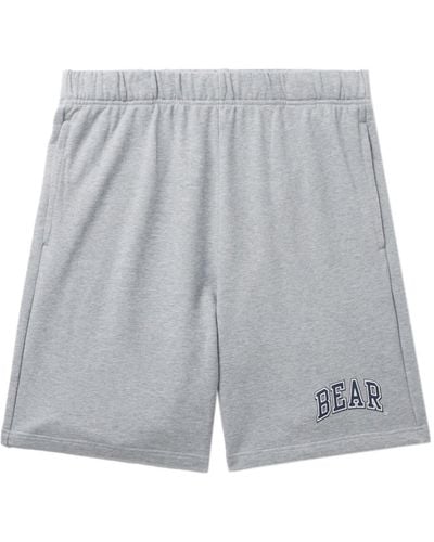 Chocoolate Shorts mit Logo-Print - Grau