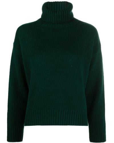 Sporty & Rich Wool Roll-neck Sweater - Green