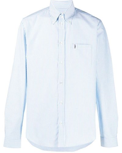 Mackintosh Bloomsbury Striped Shirt - Blue