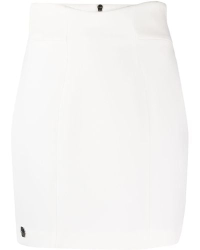 Philipp Plein High-waisted Skirt - White