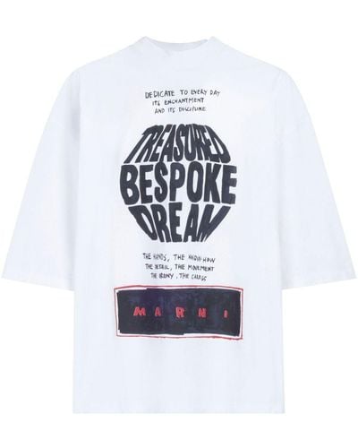 Marni Camiseta con eslogan estampado - Blanco