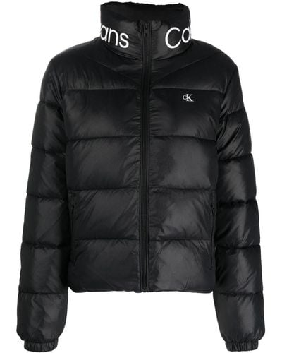 Calvin Klein Fitted Lw パデッドジャケット - ブラック