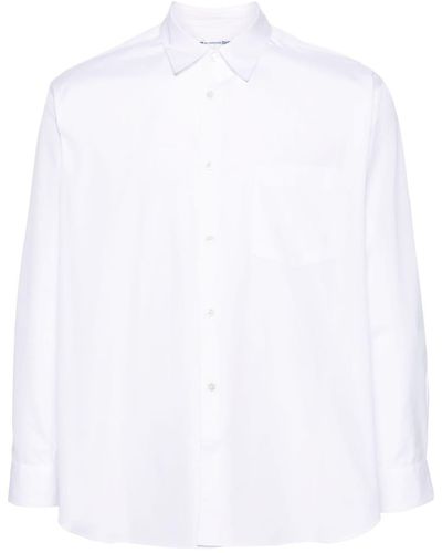 Comme des Garçons Classic-collar Cotton Shirt - White