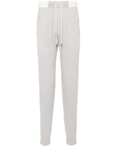 N.Peal Cashmere Drawstring Track Pants - Gray