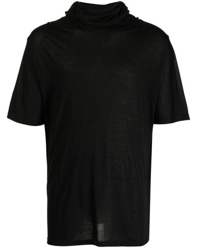 Post Archive Faction PAF Hooded Lyocell T-shirt - Black