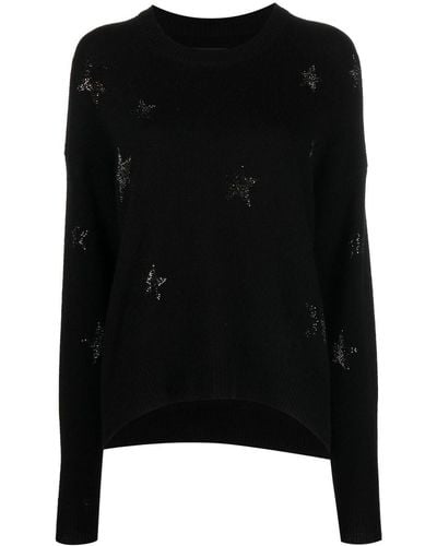 Zadig & Voltaire Star-print Cashmere Sweater - Black