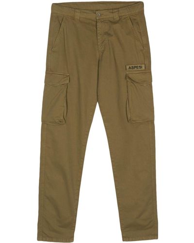Aspesi Cotton Cargo Trousers - Green